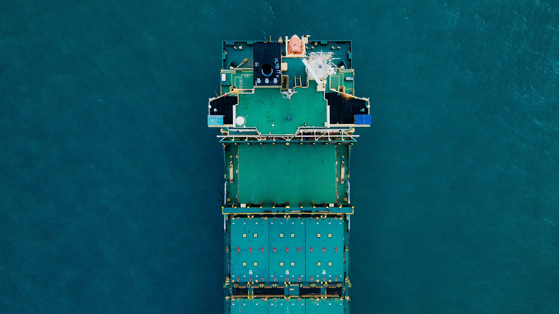 Cargo Ship at Sea